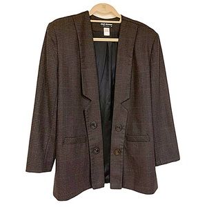 Chad Stevens Blazer Jacket Vintage Retro Plaid Blazer Oversized Fit Size 16